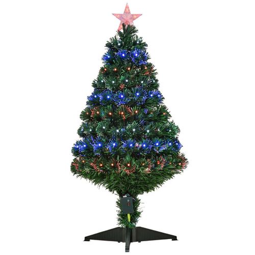 4251774909082 - Weihnachtsbaum Tannenbaum Christbaum LED Lichtfaser Stern 5 Modell