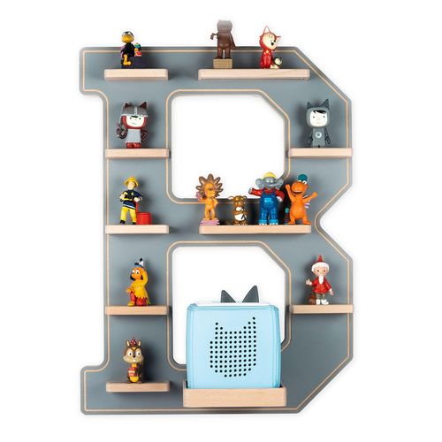 4260641120178 - Wandregal Holzregal hängend platzsparendes Regal H 54 x B 41 x T 19 cm Stylisches Regal hängend Aufbewahrungsregal Tonieregal - Buchstabe B Gr 41 grau B41cm H54cm T19cm Holzwerkstoff Holz Spanplatte Regale 4260641120178 - Wandregal Holzregal hängend platzsparendes Regal H 54 x B 41 x T 19 cm Stylisches Regal hängend Aufbewahrungsregal Tonieregal - Buchstabe B Gr 41 grau B41cm H54cm T19cm Holzwerkstoff Holz Spanplatte Regale