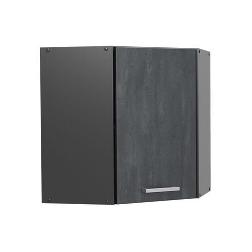 4066731403868 - Livinity Eckhängeschrank R-Line Schwarz Beton Anthrazit 57 cm