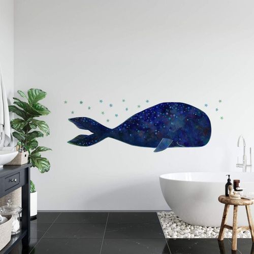 4063129113101 - Wandtattoo WALL-ART Märchenhaft Der Walfisch Wandtattoos Gr B H T 180 cm x 63 cm x 01 cm bunt Wandtattoos Wandsticker selbstklebend entfernbar