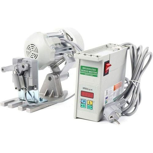 0759224071074 - Nähmaschinenmotor 750 W - Servomotor Energiesparender 500-3500 U min DC bürstenloser elektrischer Nähmaschinenmotor für Industrienähmaschinen