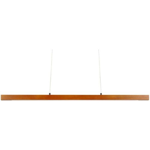 4255664832788 - Beliani - Hängelampe Braun aus Eichenholz mit Integriertem LED-Licht Modernes Design Pendelleuchte für Esszimmer Wohnzimmer