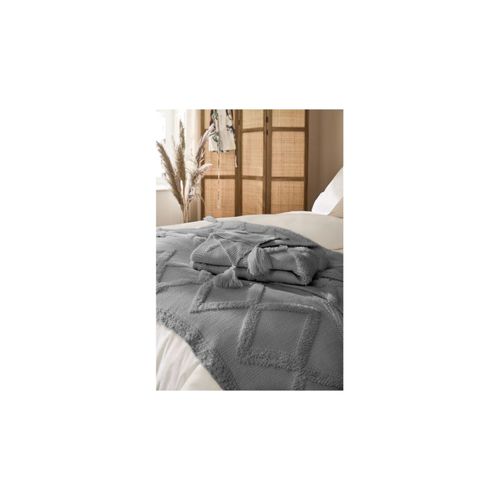 4002895176026 - Hahn Haustextilien Boho Kuscheldecke -versch Ausführungen -granit 4002895176026 - Hahn Haustextilien Boho Kuscheldecke -versch Ausführungen -granit