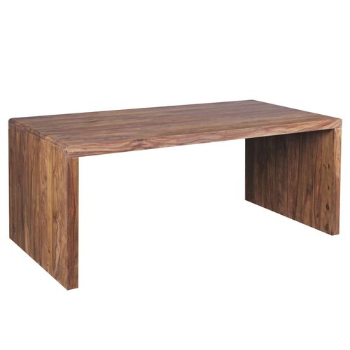 4255632531583 - Schreibtisch TEKO Massivholz Sheesham 160x80 cm Stauraum abgerundete Ecken stabil