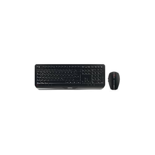 4025112091971 - Funktastatur mit Maus CHERRY GENTIX DESKTOP ergonomisch QWERTZ-Tastatur Maus mit 6 Tasten Scrollrad 1000 2000 dpi bis 10 m USB-Empfänger