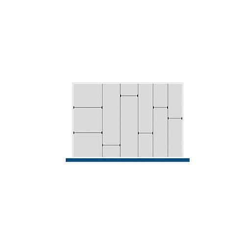 4049751628824 - Trenn- Steckwand-Sortiment 5 Trennwände 7 Steckwände für Serie Verso für Fronthöhe Schublade 175 mm H 127 mm