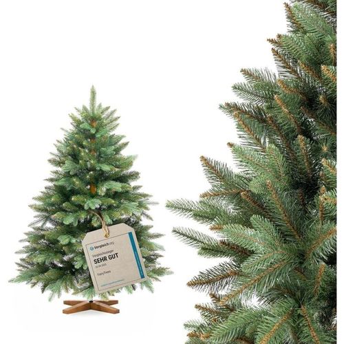 4064755205482 - Weihnachtsbaum künstlich Nordmanntanne Premium 120 cm Naturgetreue Spritzguss Elemente Made in eu Künstlicher Weihnachtsbaum mit handgefertigtem