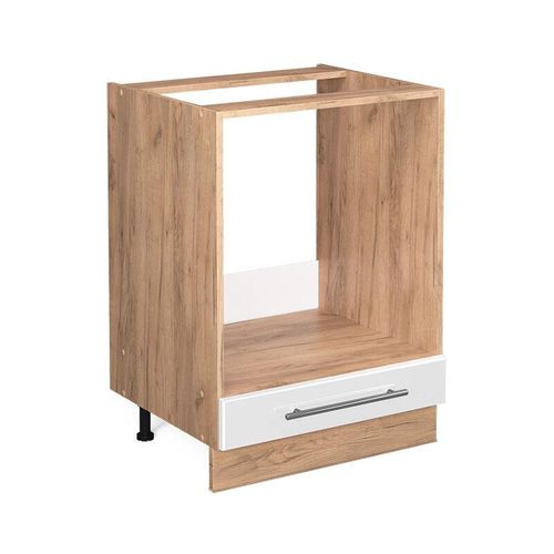 4066731384051 - Herdumbauschrank Fame-Line Weiß Hochglanz 60 cm ap Eiche Vicco 4066731384051 - Herdumbauschrank Fame-Line Weiß Hochglanz 60 cm ap Eiche Vicco