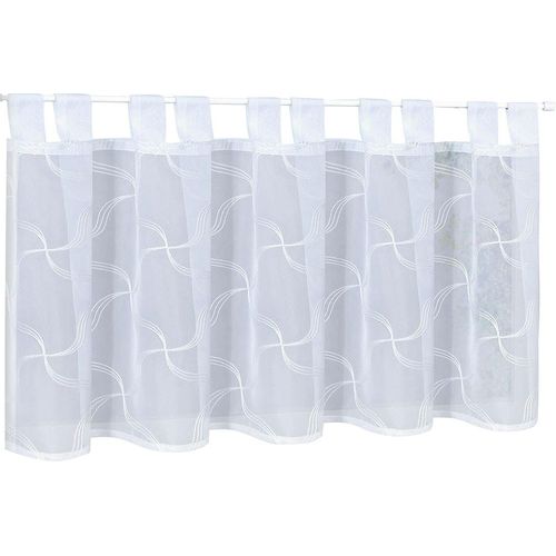 4007863664581 - Gardine Sabina Gardinen Gr 50 cm Schlaufen 150 cm weiß Schlaufen Schlaufenpanneau bestickt 4007863664581 - Gardine Sabina Gardinen Gr 50 cm Schlaufen 150 cm weiß Schlaufen Schlaufenpanneau bestickt