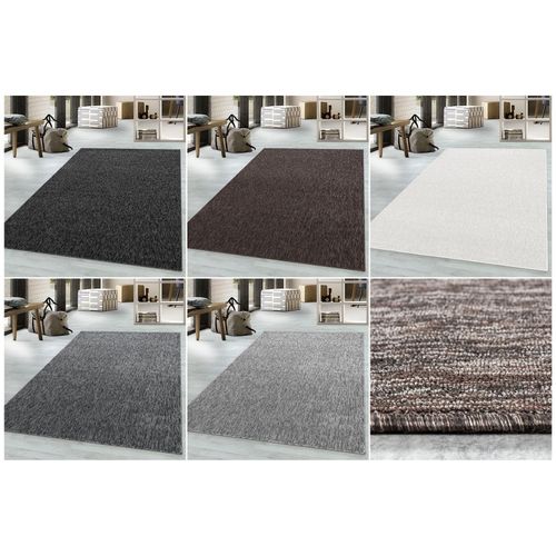 4053659048516 - Kurzflor Teppich Flachgewebe Schlingenteppich Kettelteppich 5 mm