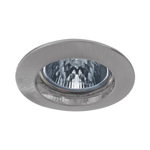 4000870057964 - Premium LED Einbauleuchte IP44 rund 79mm GU10 max 50W 230V dimmbar Eisen gebürstet