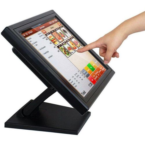 0759224071180 - Senderpick - Touchscreen für Registrierkasse 15 Zoll usb pos LCD-Bildschirm 170-Grad-Touchscreen für POS-System mit Halterung Auflösung 1024 x 768 vga