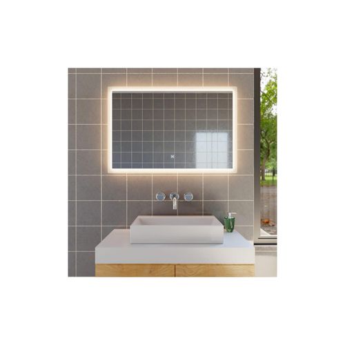 4058166257291 - LED-Spiegel nola - Rechteckig 80 x 60 cm - 3 verschiedene Lichtfarben Antibeschlagssystem - 38 Watt Gesamtleistung i Wandspiegel Badspiegel 4058166257291 - LED-Spiegel nola - Rechteckig 80 x 60 cm - 3 verschiedene Lichtfarben Antibeschlagssystem - 38 Watt Gesamtleistung i Wandspiegel Badspiegel