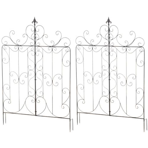 4255716327736 - 2er Set Rankgitter Mandevilla Aus Eisen I Rankzaun Im Landhausstil I Steckzaun Für Den Garten 4255716327736 - 2er Set Rankgitter Mandevilla Aus Eisen I Rankzaun Im Landhausstil I Steckzaun Für Den Garten