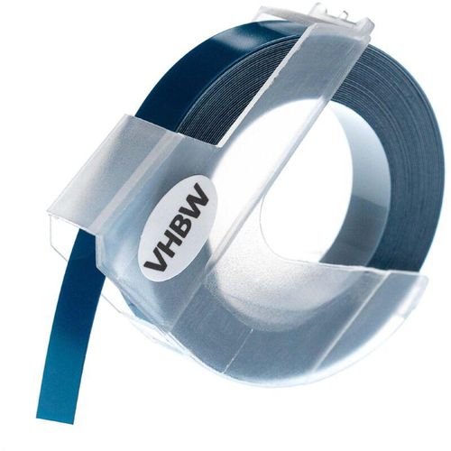 4069099512845 - 1x 3D Prägeband-Schriftband-Kassette Ersatz für Dymo S0898240 0898240 520101 für Etiketten-Drucker 3m x 9mm Weiß auf Dunkelblau - Vhbw