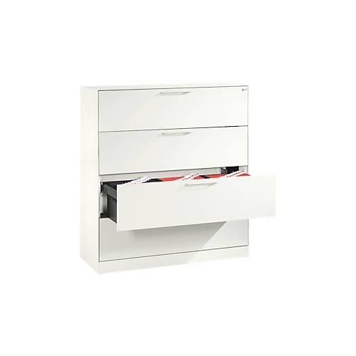 4064615080921 - Hängeregistraturschrank ASISTO C 3000 4 Schubladen 3-bahnig B 1200 mm weiß weiß