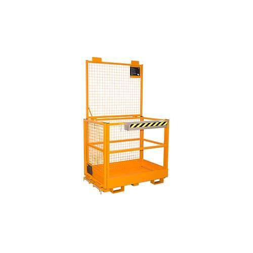 4052462065697 - Arbeitsbühne für Stapler Typ MB-II für 2 Personen bis 300 kg L 1040 x B 1300 x H 2155 mm gelborange RAL 2000 4052462065697 - Arbeitsbühne für Stapler Typ MB-II für 2 Personen bis 300 kg L 1040 x B 1300 x H 2155 mm gelborange RAL 2000