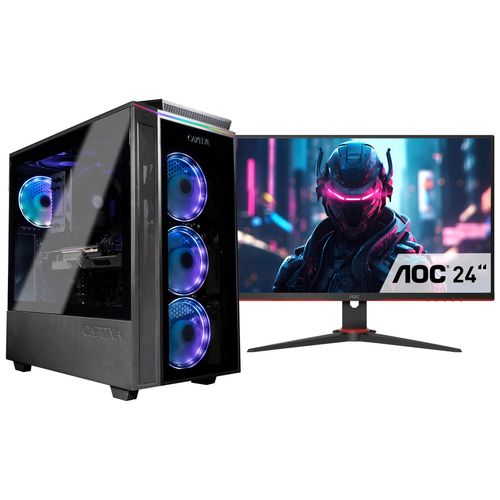 4046373841594 - F (A bis G) CAPTIVA Gaming-PC-Komplettsystem Advanced Gaming I84-159 TFT Bundle Computer-Komplettsysteme Gr ohne Betriebssystem 32 GB RAM 1000 GB SSD schwarz