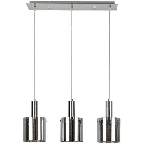 5998250352503 - 5250 Hängeleuchte Donati Chrom getöntes Glas E27 3x max 40W L120cm Ø15cm dimmbar - Rabalux