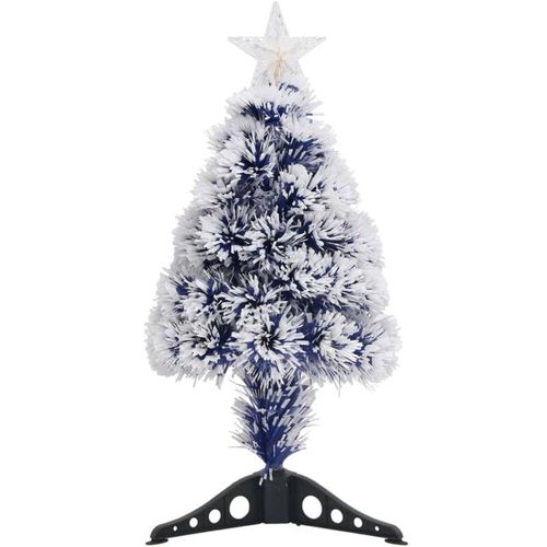 8720286361863 - Vidaxl - Künstlicher Weihnachtsbaum mit Beleuchtung 64 cm Glasfaser Weiß