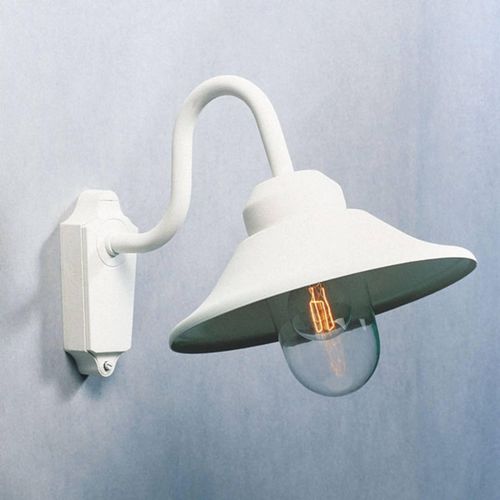 7318305562509 - Konstsmide Lighting - Konstsmide Vega Outdoor Classic Dome Wandleuchte mattweiß IP23