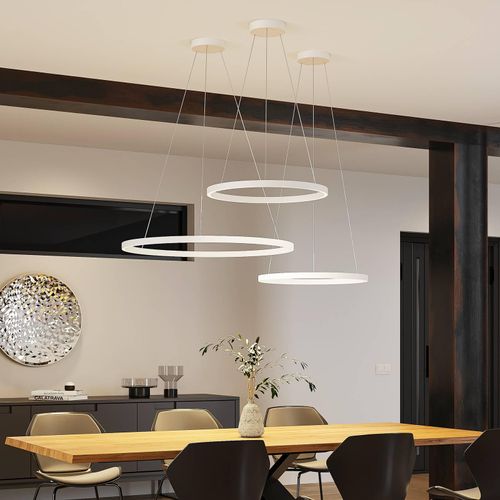 9010870314016 - Molto Luce LED-Hängelampe Perfora weiß Ø 60 cm Aluminium