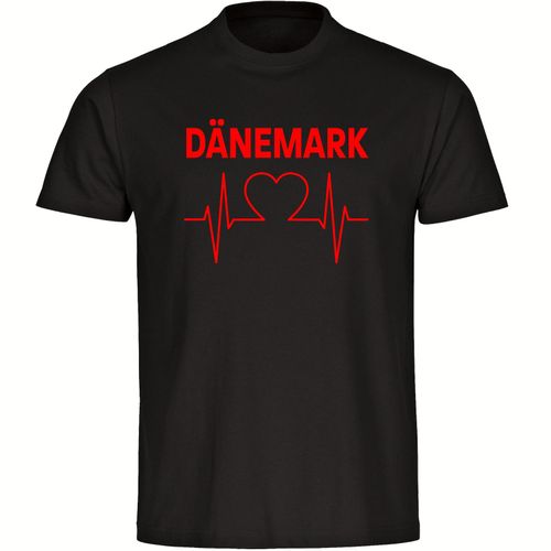 4068859224912 - multifanshop Herren T-Shirt - Dänemark - Herzschlag - Druck rot - Männer 4068859224912 - multifanshop Herren T-Shirt - Dänemark - Herzschlag - Druck rot - Männer