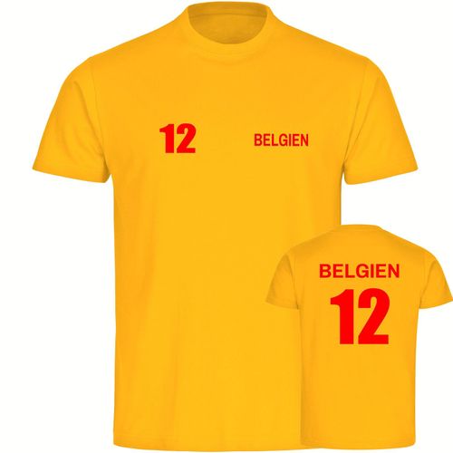 4068859281496 - multifanshop Herren T-Shirt - Belgien - Trikot Nummer 12 - Druck rot - Männer 4068859281496 - multifanshop Herren T-Shirt - Belgien - Trikot Nummer 12 - Druck rot - Männer