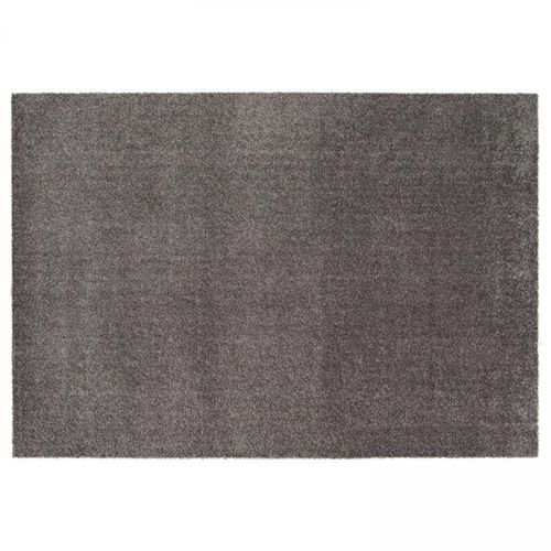 3663095045331 - Oviala - Einfarbiger Teppich mit langem Flor aus Polypropylen 160x230 cm grau