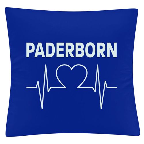 4068859041922 - multifanshop Kissenbezug - Paderborn - Herzschlag - Druck weiß - Kissen 4068859041922 - multifanshop Kissenbezug - Paderborn - Herzschlag - Druck weiß - Kissen