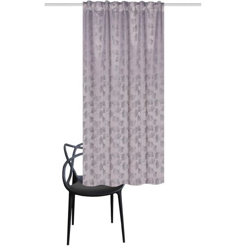 4056751481977 - Vorhang HOME WOHNIDEEN GINGKO Gr 4 grau B135cm H245cm Polyester Gardinen Verdunkler jacquardgemustertes Gingko-Blatt-Motiv 100% verdunklend 4056751481977 - Vorhang HOME WOHNIDEEN GINGKO Gr 4 grau B135cm H245cm Polyester Gardinen Verdunkler jacquardgemustertes Gingko-Blatt-Motiv 100% verdunklend