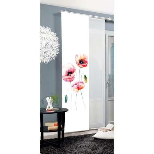 4056751439862 - Schiebegardine HOME WOHNIDEEN VALMUE Gr 1 rot B60cm H245cm Polyester Gardinen Schiebevorhang bedruckt