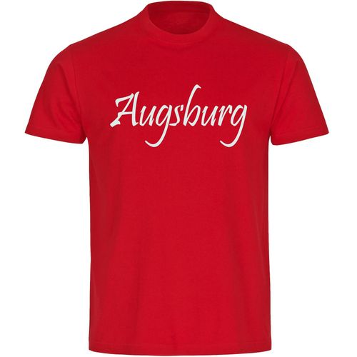 4068859156428 - multifanshop Herren T-Shirt - Augsburg - Schriftzug - Druck weiß - Männer 4068859156428 - multifanshop Herren T-Shirt - Augsburg - Schriftzug - Druck weiß - Männer