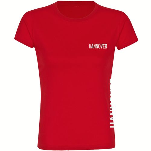 4068859405137 - multifanshop Damen T-Shirt - Hannover - Brust & Seite - Druck weiß - Frauen 4068859405137 - multifanshop Damen T-Shirt - Hannover - Brust & Seite - Druck weiß - Frauen