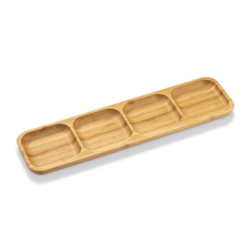 5057027712251 - Bambusplatte Fächern 43 x 115 cm Servierplatte aus 100 % natürlichem Bambus