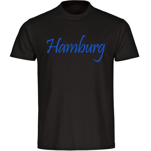 4068859010362 - multifanshop Kinder T-Shirt - Hamburg - Schriftzug - Druck blau - Kind