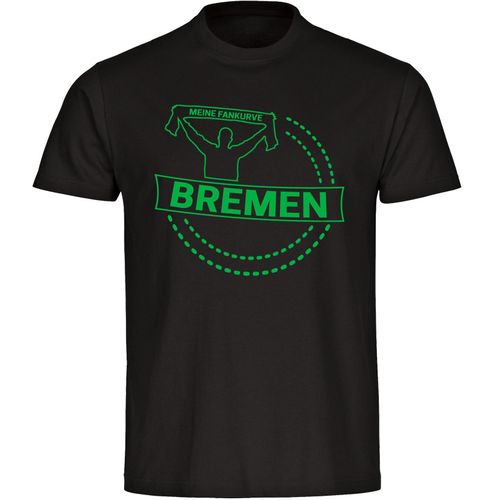 4068859177935 - multifanshop Herren T-Shirt - Bremen - Meine Fankurve - Druck grün - Männer 4068859177935 - multifanshop Herren T-Shirt - Bremen - Meine Fankurve - Druck grün - Männer