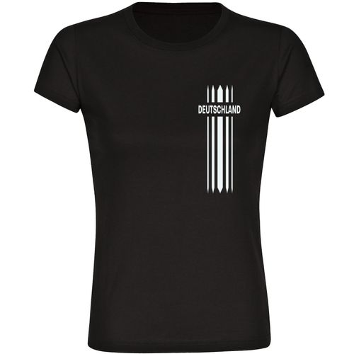 4068859261177 - multifanshop Damen T-Shirt - Deutschland - Streifen - Druck weiß - Frauen 4068859261177 - multifanshop Damen T-Shirt - Deutschland - Streifen - Druck weiß - Frauen