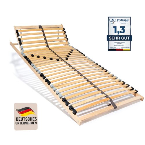 4260360019869 - Coemo Ergonomischer 7 Zonen Lattenrost in verschiedenen Größen mit Kopfteilverstellung