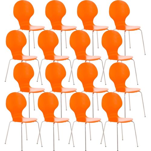 4251152617288 - 16 x Stapelstuhl DIEGO ergonomisch geformter Konferenzstuhl mit Holzsitz und stabilem Metallgestell I In verschiedenen Farben erhältlich 4251152617288 - 16 x Stapelstuhl DIEGO ergonomisch geformter Konferenzstuhl mit Holzsitz und stabilem Metallgestell I In verschiedenen Farben erhältlich