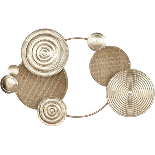 4063387677896 - Wanddekoobjekt CASABLANCA BY GILDE Wandrelief Zalvador Wanddekoobjekte Gr B H T 82 cm x 52 cm x 7 cm beige (champagnerfarben) Wanddekoration