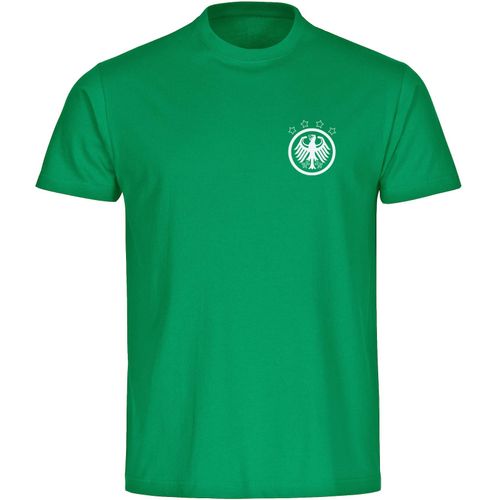 4068859259563 - multifanshop Kinder T-Shirt - Deutschland - Adler Retro - Druck weiß - Kind