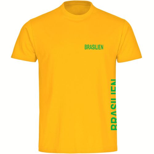 4068859284619 - multifanshop Herren T-Shirt - Brasilien - Brust & Seite - Druck grün - Männer 4068859284619 - multifanshop Herren T-Shirt - Brasilien - Brust & Seite - Druck grün - Männer