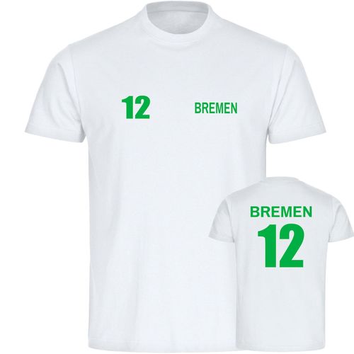 4068859169305 - multifanshop Kinder T-Shirt - Bremen - Trikot Nummer 12 - Druck grün - Kind 4068859169305 - multifanshop Kinder T-Shirt - Bremen - Trikot Nummer 12 - Druck grün - Kind
