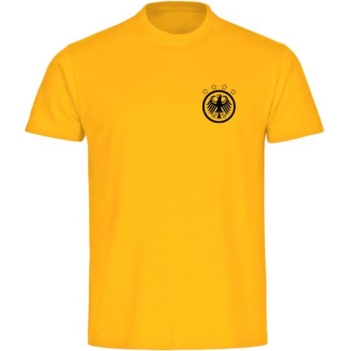 4068859251475 - multifanshop Herren T-Shirt - Deutschland - Adler Retro - Druck schwarz - Männer