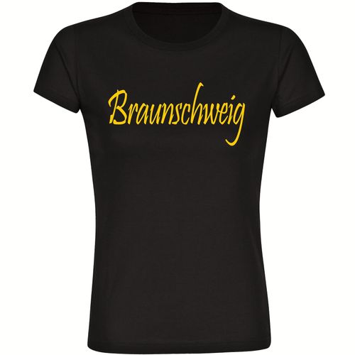 4068859206192 - multifanshop Damen T-Shirt - Braunschweig - Schriftzug - Druck gelb - Frauen 4068859206192 - multifanshop Damen T-Shirt - Braunschweig - Schriftzug - Druck gelb - Frauen