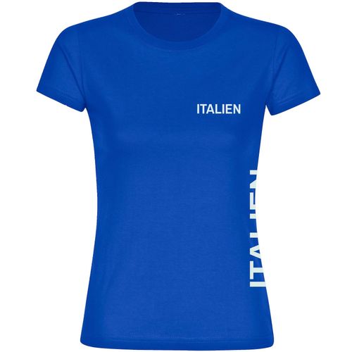 4068859416409 - multifanshop Damen T-Shirt - Italien - Brust & Seite - Druck weiß - Frauen 4068859416409 - multifanshop Damen T-Shirt - Italien - Brust & Seite - Druck weiß - Frauen
