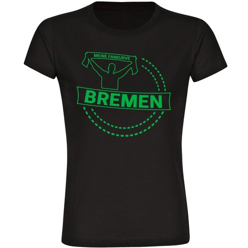4068859178109 - multifanshop Damen T-Shirt - Bremen - Meine Fankurve - Druck grün - Frauen 4068859178109 - multifanshop Damen T-Shirt - Bremen - Meine Fankurve - Druck grün - Frauen
