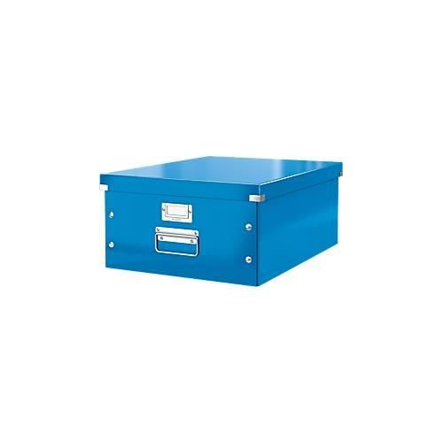 4002432103829 - Aufbewahrungsbox Click & Store WOW 6045-00-36 36 Liter mit Deckel für A3 außen 482x399x200mm Karton blau metallic 4002432103