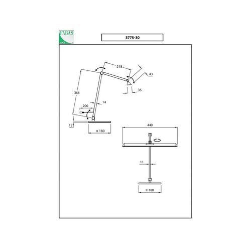 8019282547839 - LED-Schreibtischleuchte Beba anthrazit CCT dimmbar